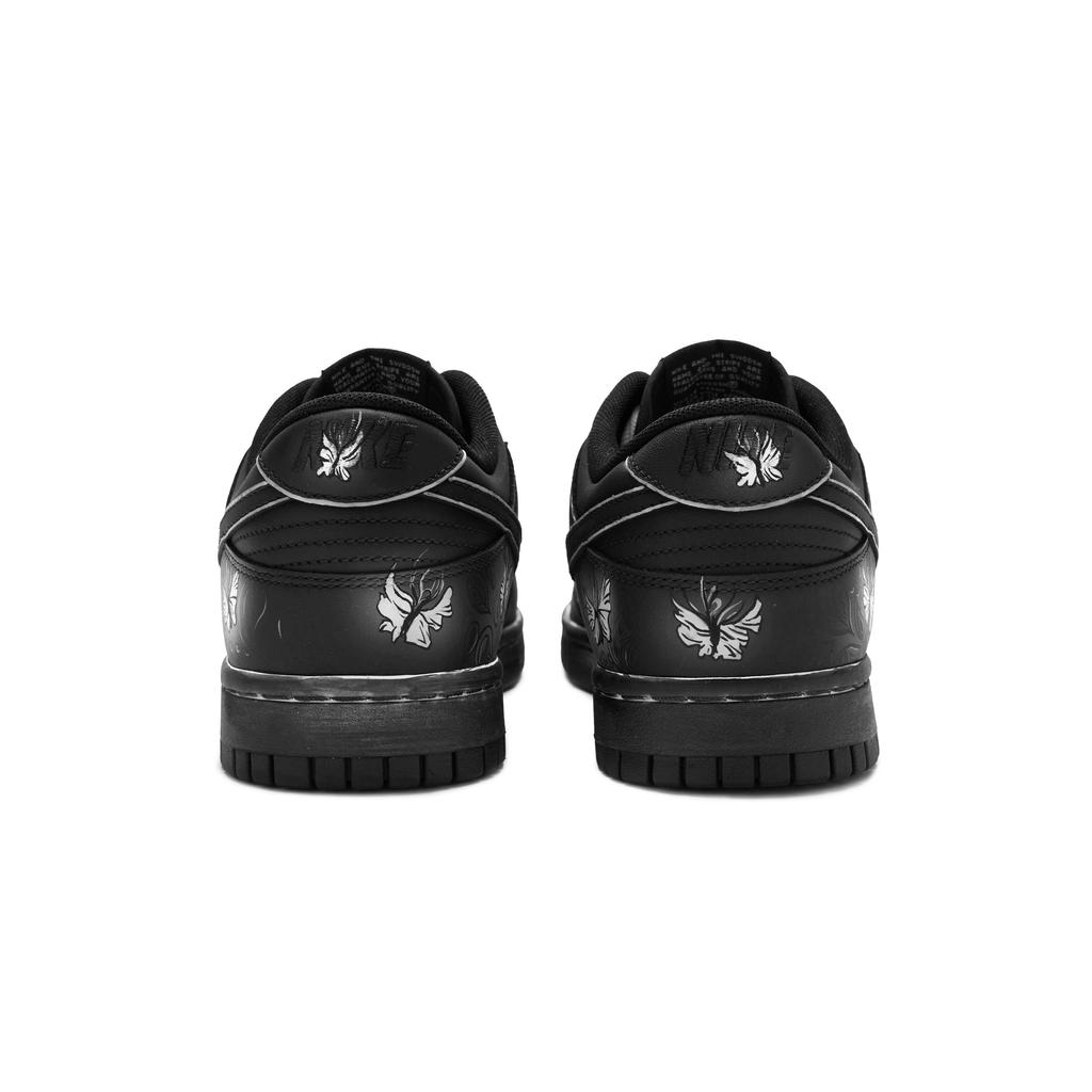 Nike Dunk 811 Manufacturing, Erosion White Butterfly Slip Resistant Low top Skateboard Shoes Women's Black White CW1590-100(Team80-)