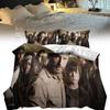 Walking Dead The Series Printed Duvet Cover Pillowcase Bedding Three Piece Set