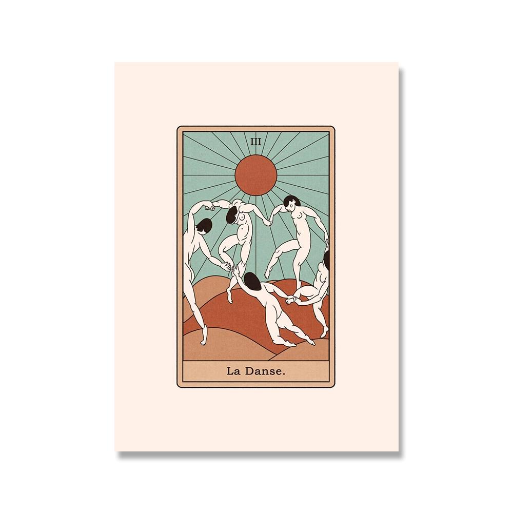 Венера подсолнухи плакат карты Таро настенные художественные фотографии живопись кошка вино пицца абстрактные принты на холсте гостиная домашний декор