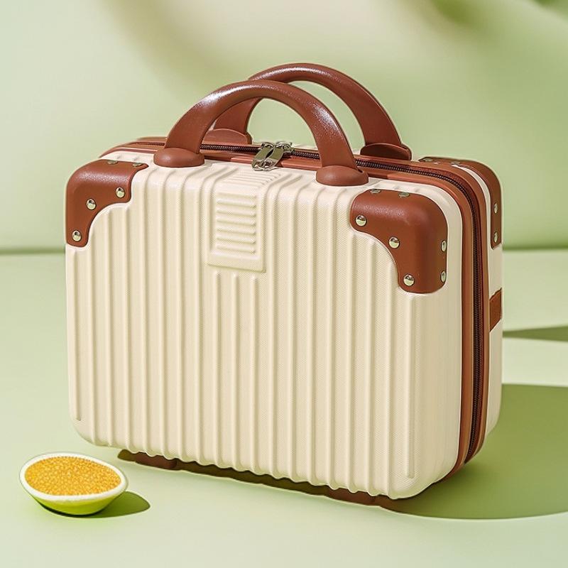 Customized 14-Inch Mini Makeup Case with Combination Lock – Portable Travel Handbag