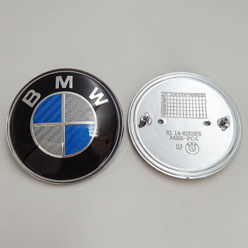 BERV3 82mm 74mm Car Front Hood Emblem Logo Rear Trunk Badge For BMW E90 E39 E46 E30 E36 E87 E60 E92 E92 M2 M3 M4 M5 Accessories
