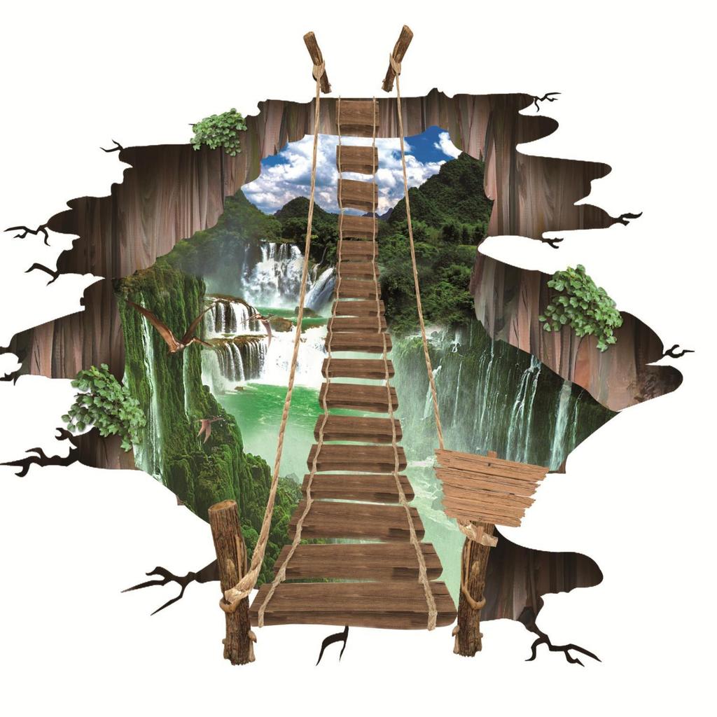 3D Наклейки на пол Наклейки для гостиной Съемные декоративные наклейки