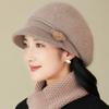 Женская зимняя вязаная шапка-бини, вязаная крючком шапка-бейкер, легкая, эластичная, только ручная стирка, унисекс, головной убор для активного отдыха