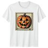 Jack O Lantern Halloween Holidays Unisexs TShirt Unisexs Tee Vintage Stamp Graphic