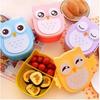 Cute Owl Lunch Box Plastic Cartoon Children's Lunch Box Student Fresh Lunch Box Children's Lunch Box Portable Microwave LunchBox