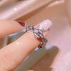 Fashion Diamond Chain Ring Female Japan and South Korea Simple Index Finger Ring Tide Hollow Ring