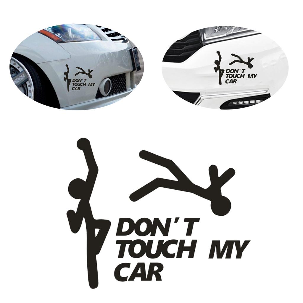 Creative Don't Touch My Car Car Sticker Decals - Funny Exterior Auto Decals for Car Window Accessories