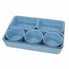 8Pcs/Set Space-Saving Felt Storage Box Set Seamless Desktop Sundries Box  Closet Organizer