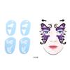 6 Stylesset Face Paint Stencil Reusable Tattoo Cosmetic Painting Tool
