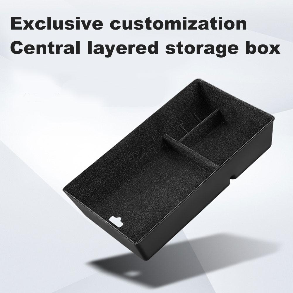 Автомобильный центральный подлокотник ящик для хранения укладка уборка для Mercedes EQE внедорожник версия флокированный материал / нескользящий коврик автомобильный органайзер