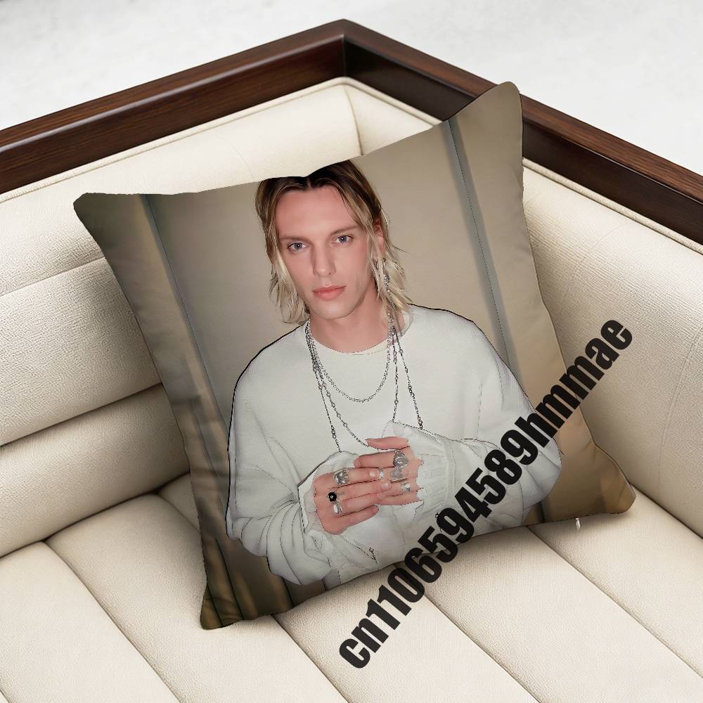 For J-Jamie Campbell Bower Throw Pillow Case Sham 45X45Cm Decoration Square Bed Pillowcase Pad Cover