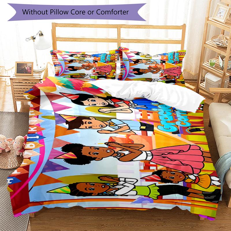 3pcs Gracie's Corner Bedding Set Duvet Cover Closure Includes 1 Duvet Cover & 2 Pillowcases, Soft and Comfortable for All Seasons.