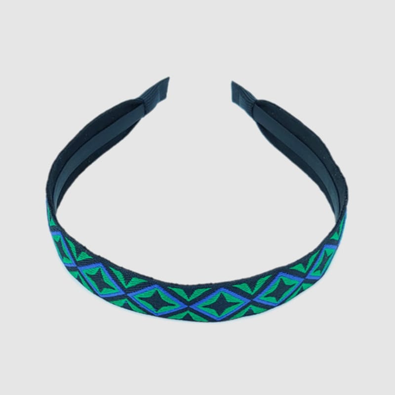 Повязка на голову с африканским узором LALA - ЧЕРНАЯ
