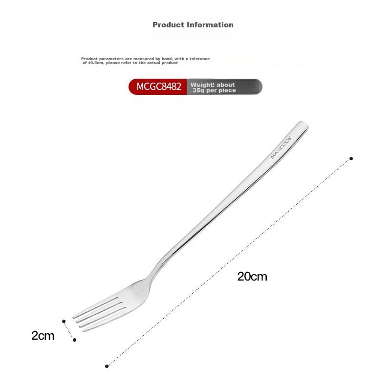 Maxcook (Maxcook) 316L Stainless Steel Fork, Dinner Fork Fruit Fork Tableware Set, 2-Piece Set MCGC8482