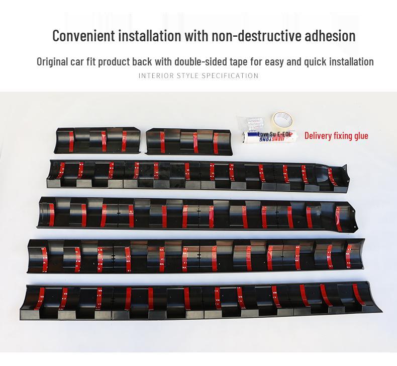 Мерседес-Бенц Виано (2016-2019) Боковые юбки V260 V250 Metris Комплект для модификации