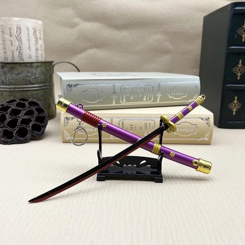 24cm Enma Katana 1:6 Metal WeaponsModel One OP Piece Anime Replica Roronoa Zoro Collectible Action Figure Accessory Toy Boy Gift