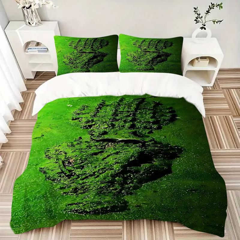 3pcs Anime Cartoon Design Comforter Set with One Quilt Cover and Two Pillowcases (No Core), Festive Gift for Home Decor, Polyester Fabric
