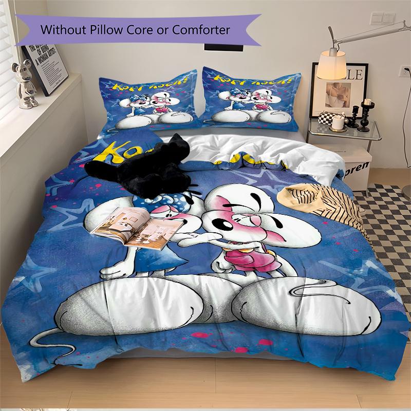 3Pcs Mice Encouragement Poster Bedding Set Quilt Cover Pillowcase Home Christmas Xmas Halloween Gift 1 Duvet Cover 2 Pillowcase M92440