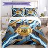 Argentina Football Printed Bedding 3 Piece Set Cozy Breathable Bed Cover Set as Housewarming Holiday Gift