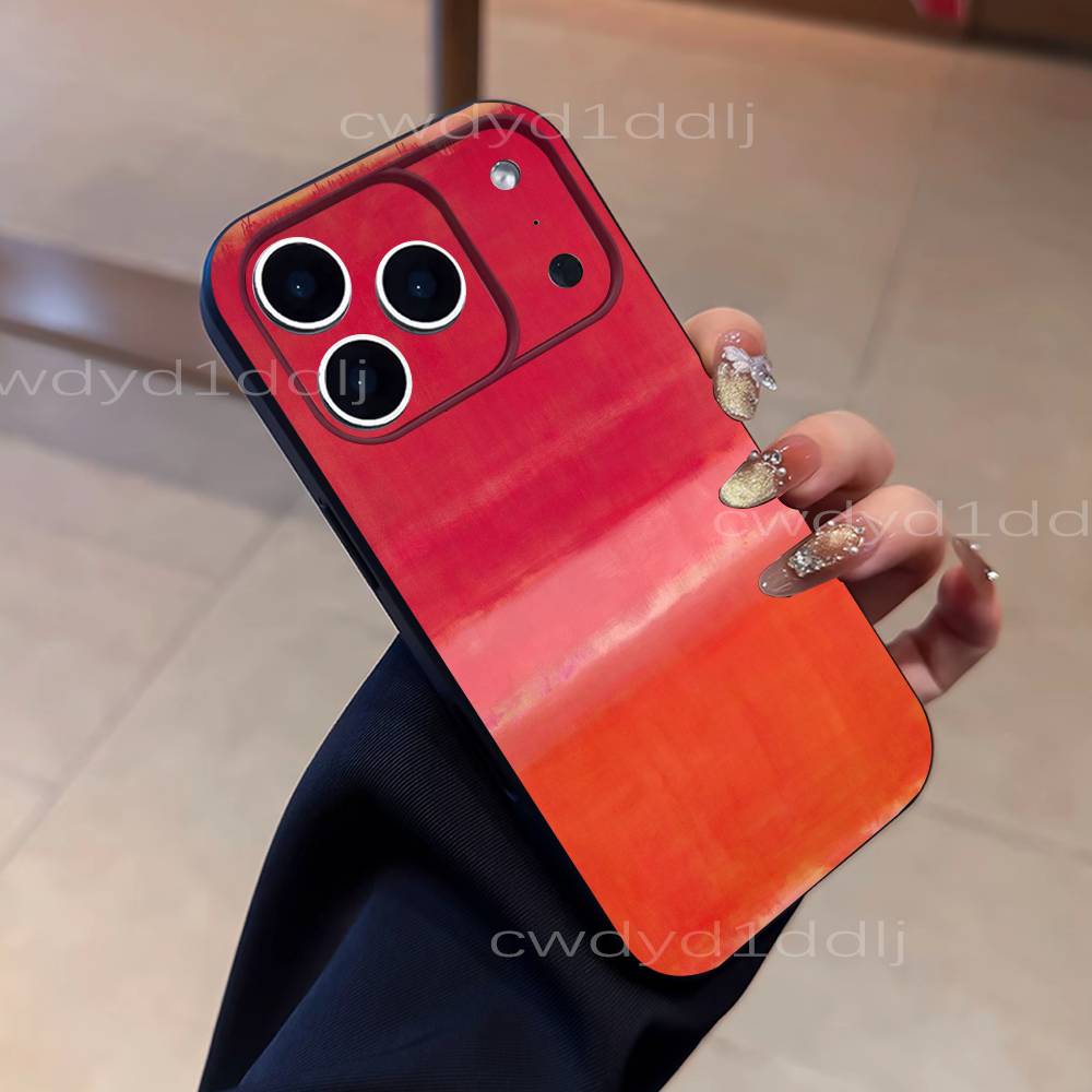 M-Mark Rothko Art Paintings Phone Case For iPhone 17,16,15,11,12,14,13 Pro Max Mini XS,XR,7 Plus 16E Air Soft Covers Fundas