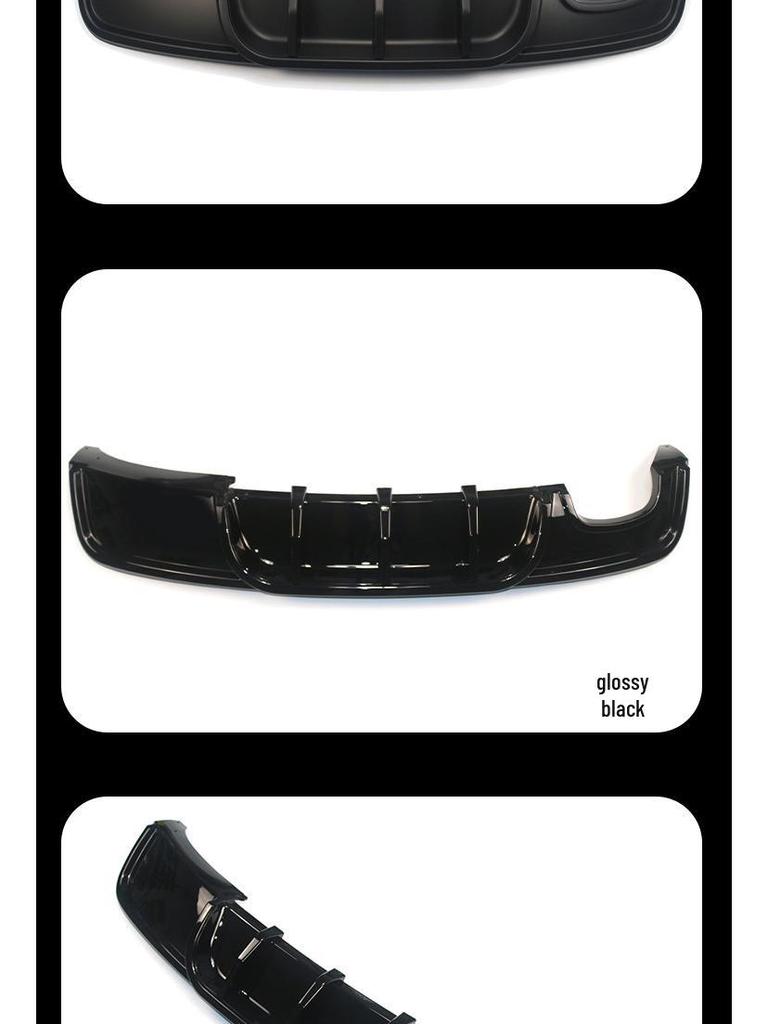 Глянцевый черный карбоновый задний диффузор-губа для 07-11 BMW 1 серии E82 в стиле MP