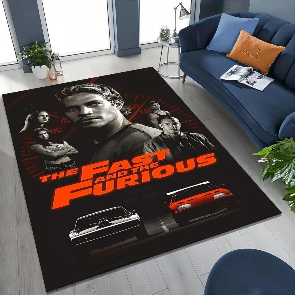 Модный Ковер Fast & Furious X Dominic Art для Спальни Гостиной Дивана Дома Декор Коврика для Двери, Большой Детский Нескользящий Напольный Коврик