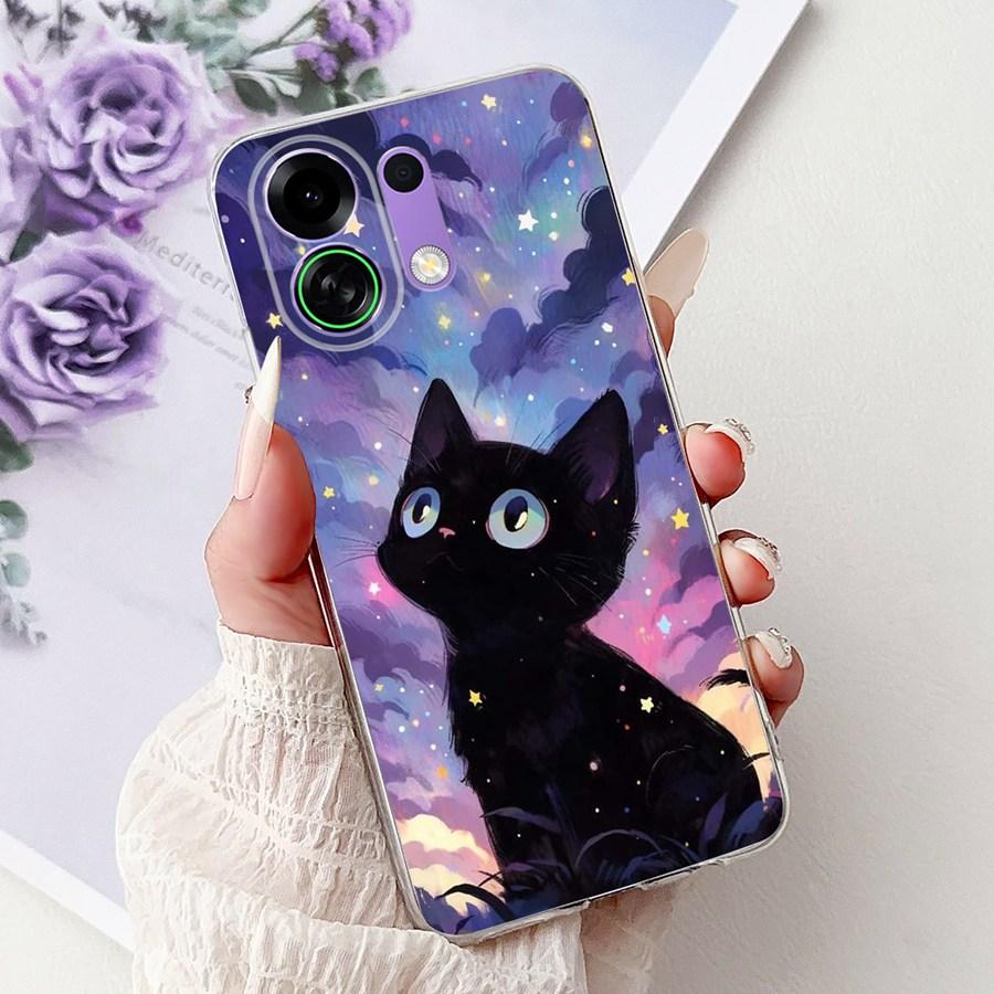 For Oppo K13 Turbo Pro Case Cartoon Butterfly Shockproof Soft Silicone TPU Back Cover for OPPOK13 K13turbo Pro PLM110 Funda