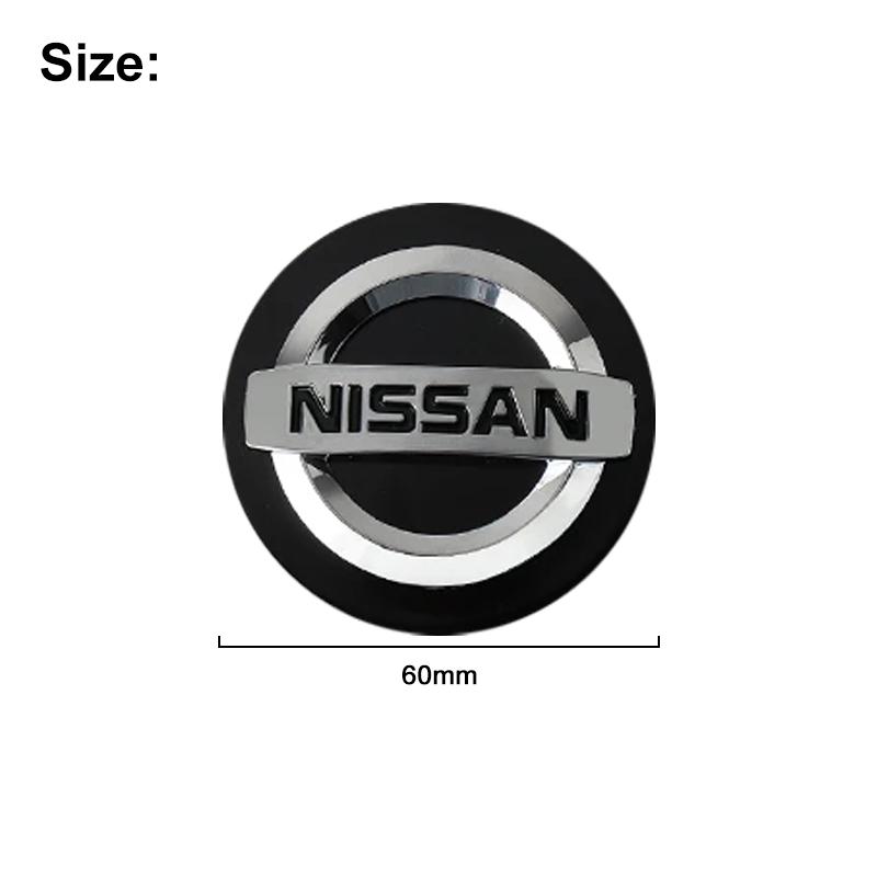 CHUQAZ1 4PCS Anti-Rust Rim Emblem Decals Scratch-Proof Car Wheel Center Cover for Nissan Nismo GTR Altima Qashqai Almera Navara