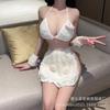 Сексуальное кружевное трехточечное плюшевое кроличье косплей-платье, милая кавайная пижамная форма на шнуровке