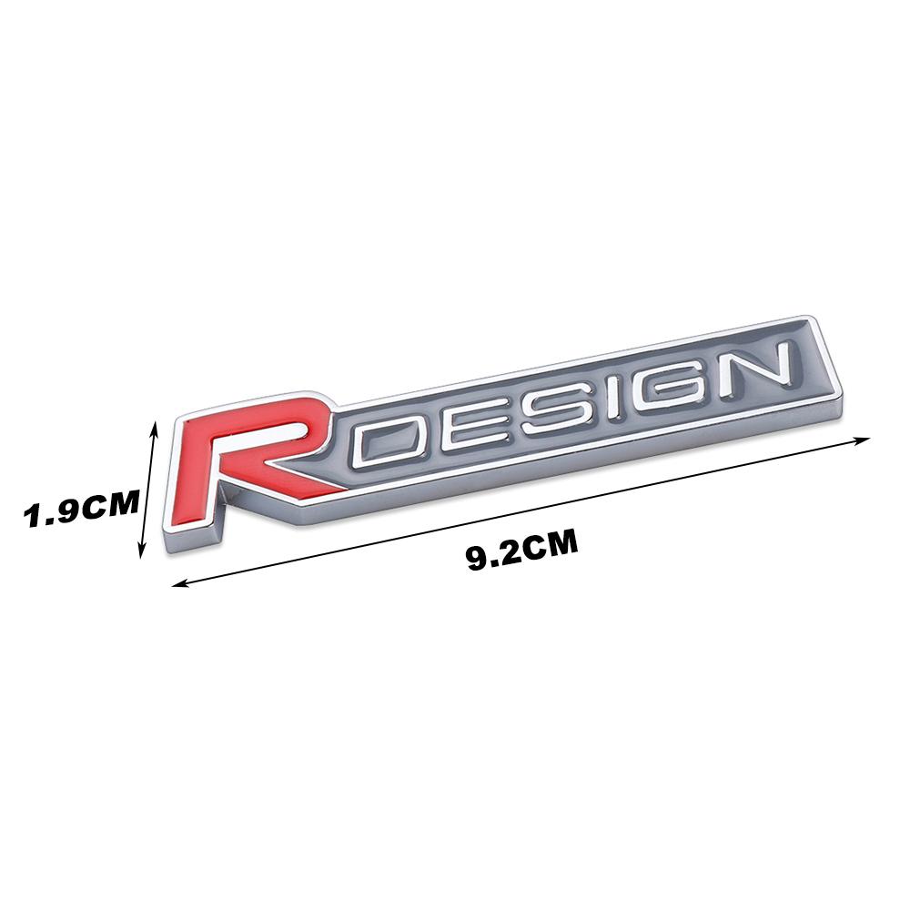 3D Металлическая эмблема R Design Наклейка на решетку радиатора автомобиля Для Volvo Rdesign V40 V50 S40 S80 XC60 S90 XC90 S60 XC40 V90 Аксессуары