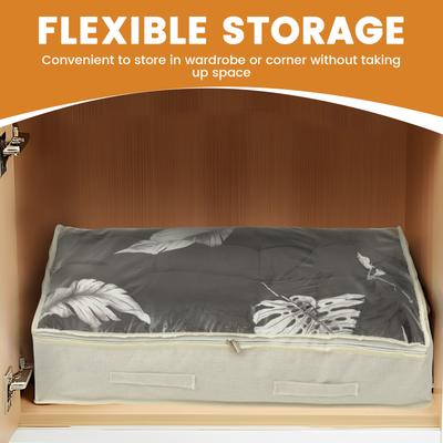 2 шт. Контейнер для хранения под кроватью, Органайзер для одежды и одеял, Коробка с прозрачной ПВХ крышкой, Экономящие место складные ящики для хранения под кроватью