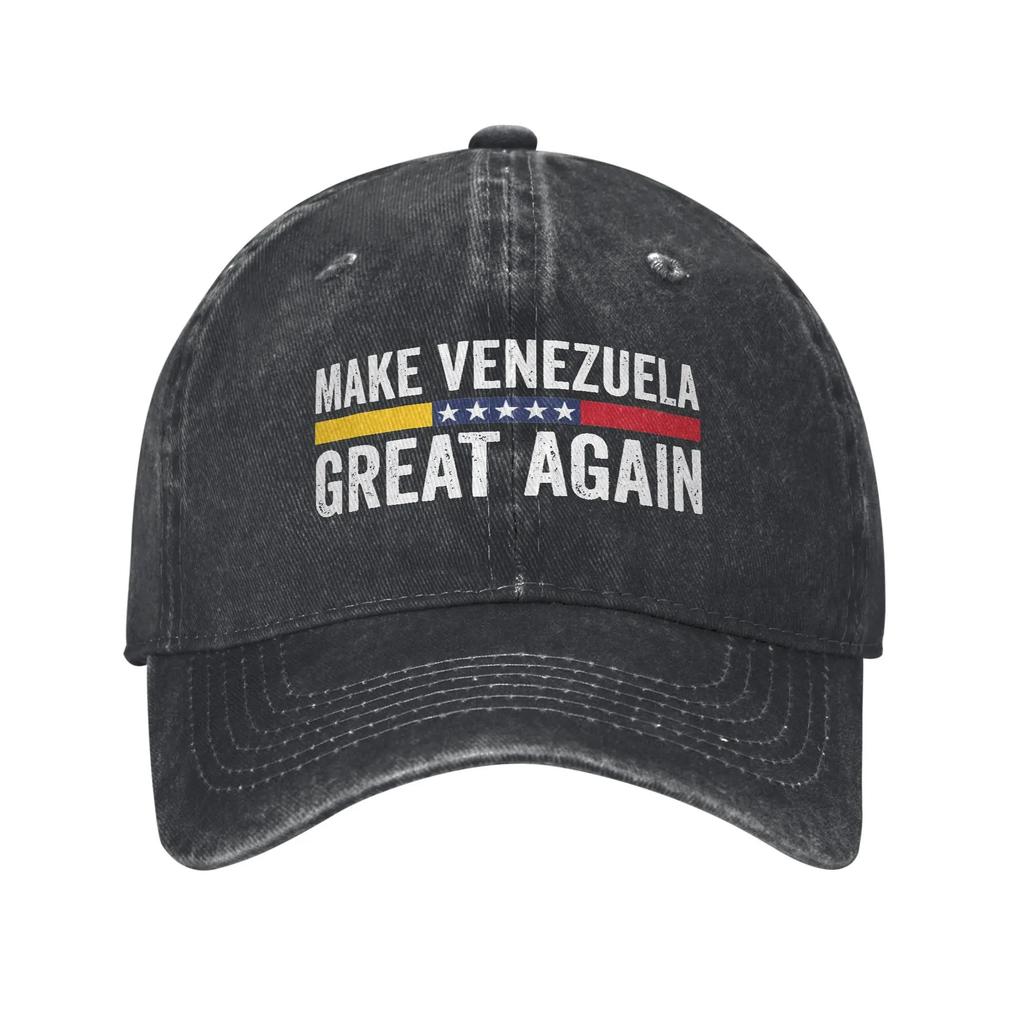 Washed Baseball Cap Make Venezuela Great Again Summer Trucker Hat for Unisex Women Venezuelan Outdoor Sports Sun Baseball Caps