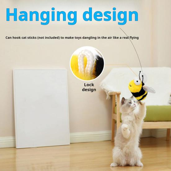 Электрическая игрушка для кошек, плюшевые животные-стимуляторы с вибрацией и щебечущим звуком, активируемая прикосновением, интерактивная игрушка-дразнилка для домашних кошек и собак