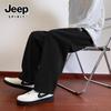 JEEP SPIRIT Men's Chenille Fleece-Lined Straight-Leg Casual Pants
