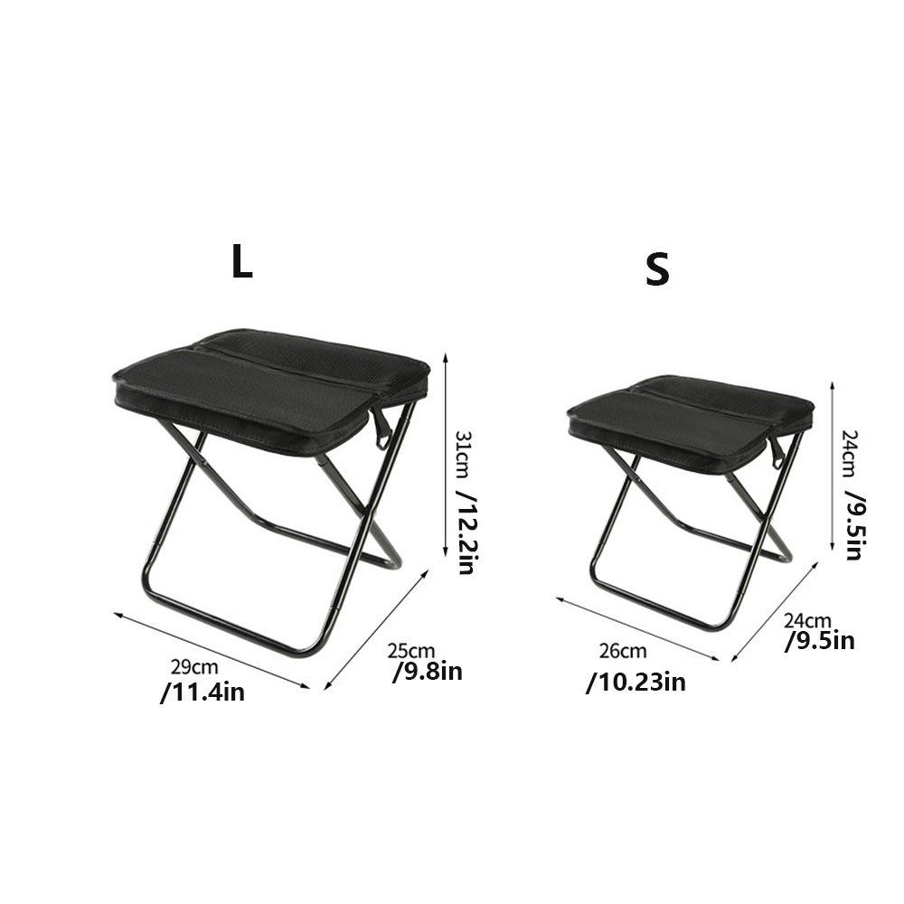 Sturdy Sports Folding Chair Wear-resistant Pencil Case Stool Folding Backpack Stool Fishing