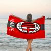 1pc Football26 Beach Towel with Custom Name, Beach/Swimming/Bath/Picnic/Camping Towel, Suitable for Seaside Beaches