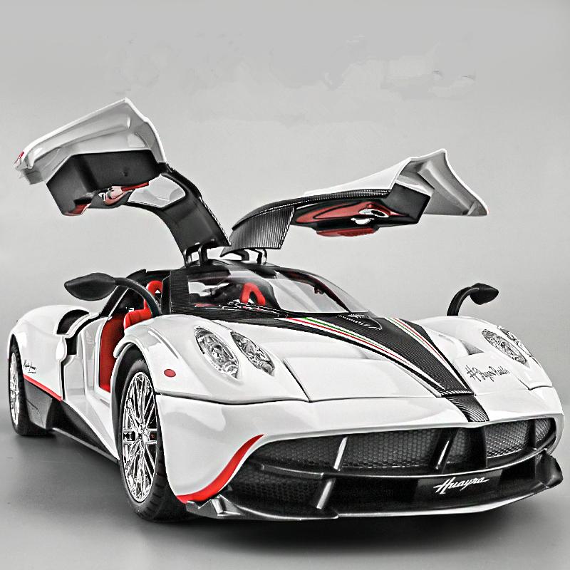 1/18 Pagani Huayra Dinastia литая модель гоночного автомобиля из сплава металлическая игрушка спортивная модель автомобиля имитация звука и света детский подарок