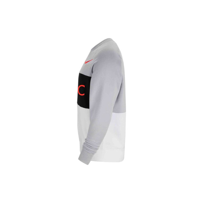 Nike Air Max Liverpool Fleece Soccer Training Sweatshirt Men Tops Grey CZ3424-012