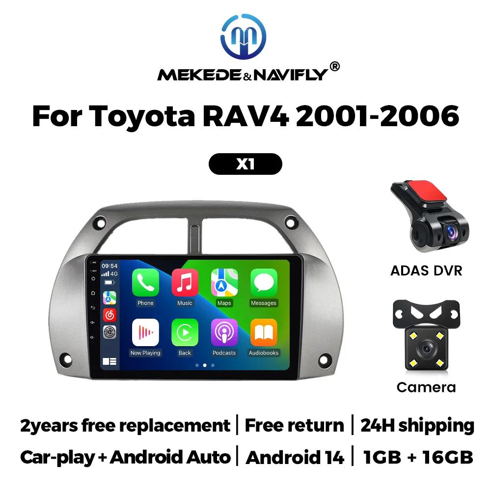 Android 14 Car Radio 2Din Multimedia Video Player for Toyota RAV4 Rav 4 2001-2006 Carplay Autoradio Navigation GPS HeadUnit WIFI