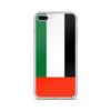 Coque iPhone - Multicolore - Drapeau Émirats Arabes Unis - Souple - Silicone Transparent - Vertical