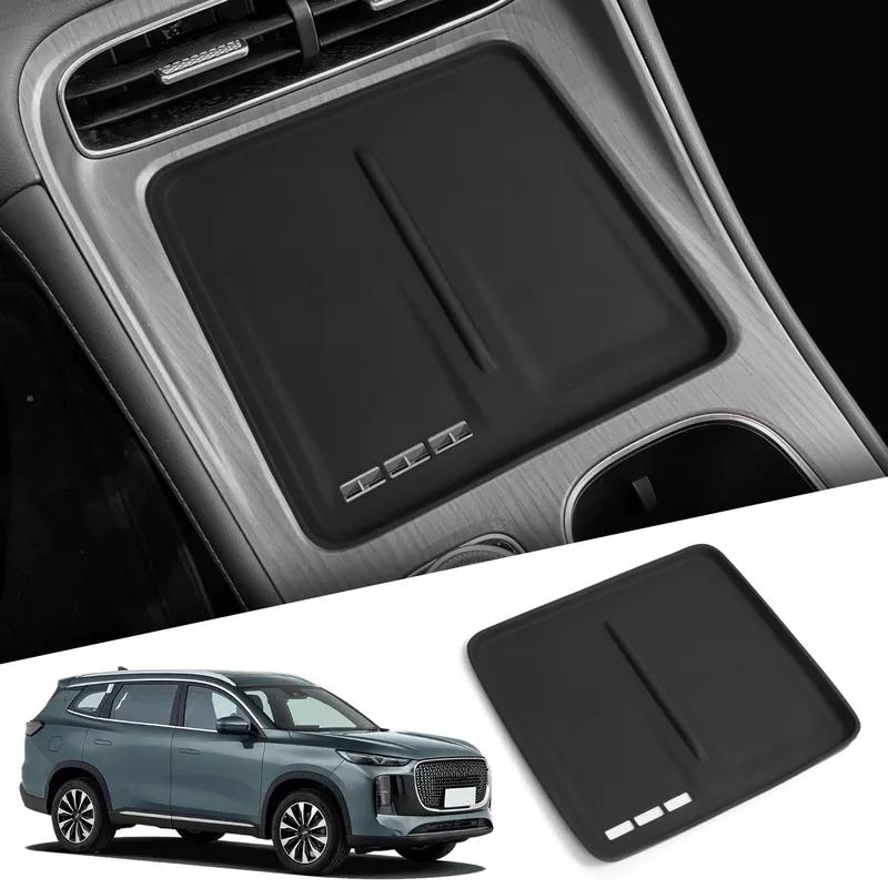 Left Rudder Car Anti Slip Pad Silicone Center Console Wireless Charger Accessories For Chery Tiggo 8 Plus FULWIN T8 2025