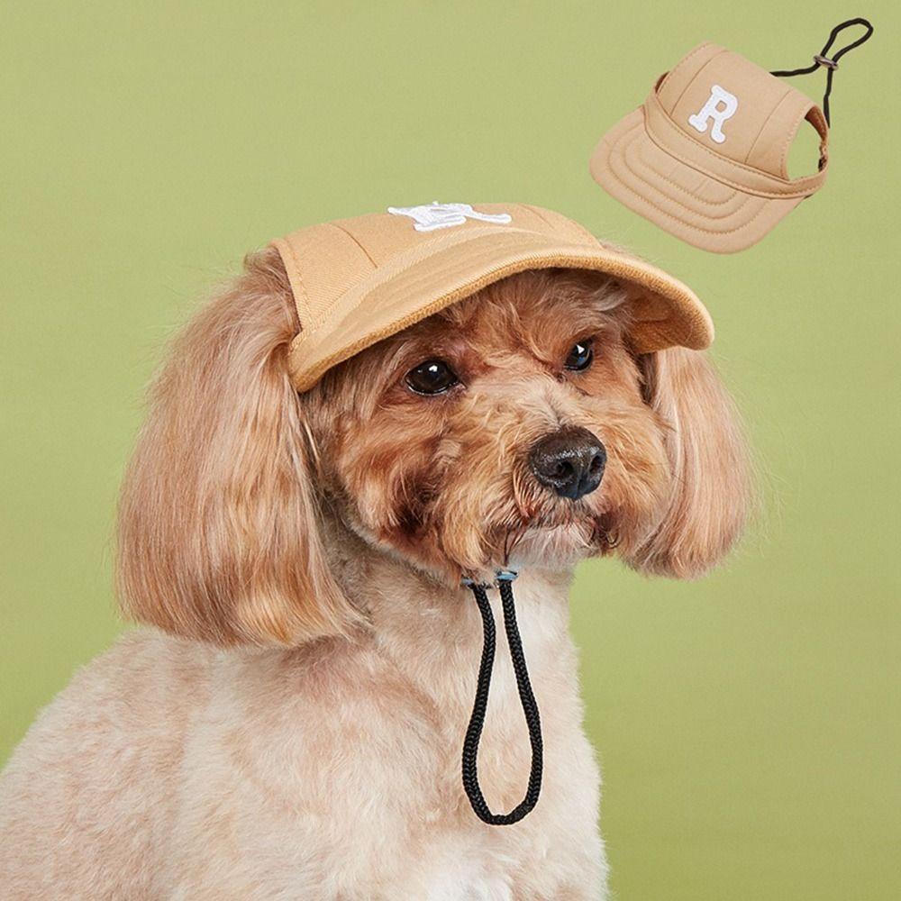 Washable Dog Sun Hat Lightweight Letter Cap NEW Dog Bonnet Cap Dog