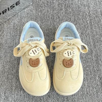 Guochao милые нишевые универсальные повседневные туфли весна новые туфли на платформе с кошачьим принтом в студенческом стиле легкие спортивные туфли