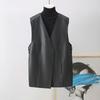 Vest for Women Spring Autumn Warm Stretchy Sleeveless V-neck Oversize Jacket