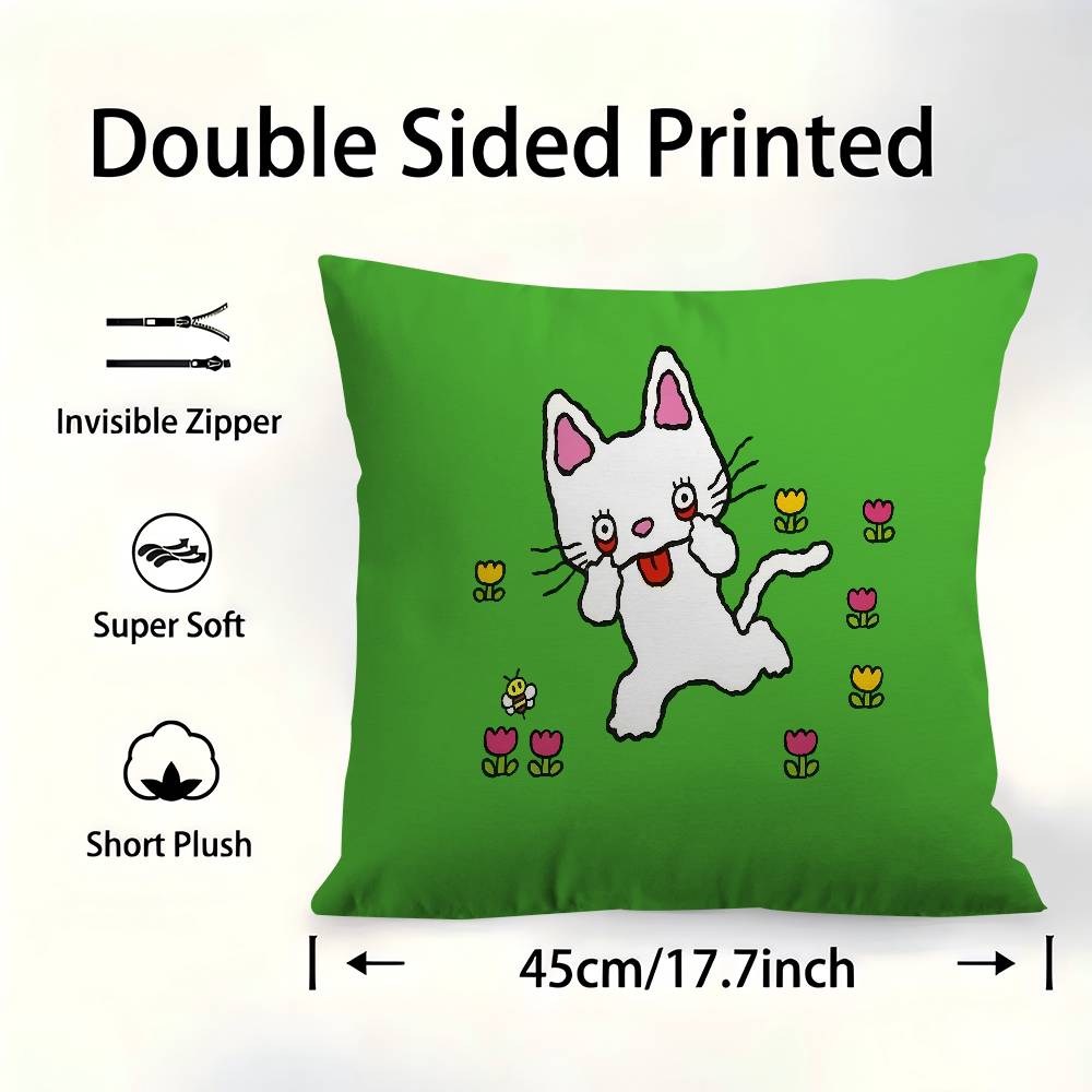 Cartoon Nontan Pillowcase Toon Gift Cushion Cover Bedroom Home Sofa Chair Seat Decor Pillow Case