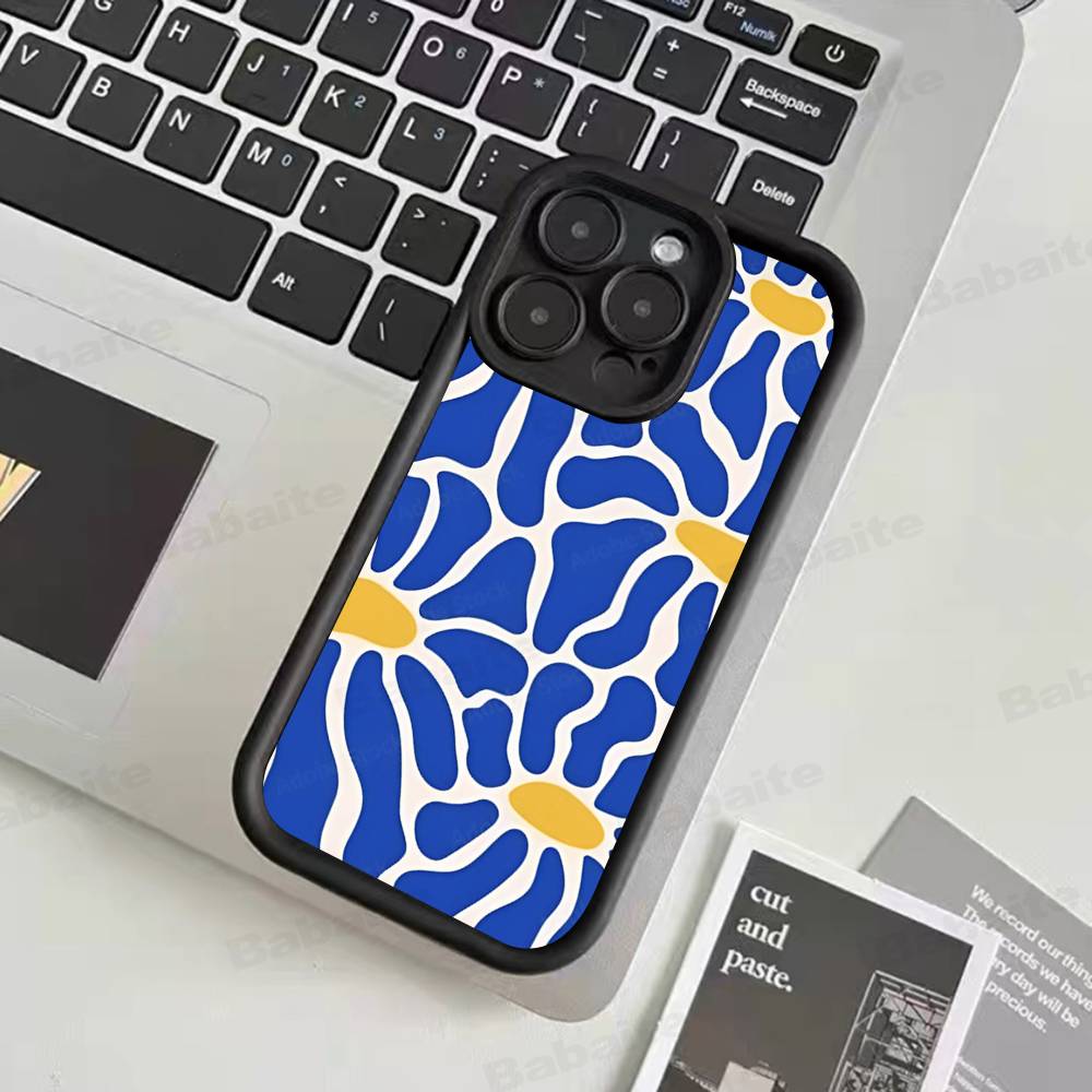 Абстрактный чехол для телефона «Цветочный рынок» для iPhone 17 16 15 14 13 12 11 Air Plus Pro Max Мягкая задняя крышка