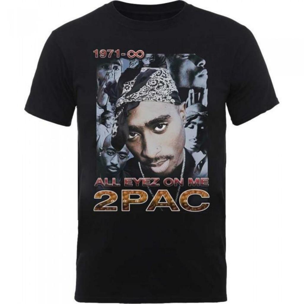 Унисекс Взрослая Хлопковая Футболка Tupac Shakur All Eyez 1971