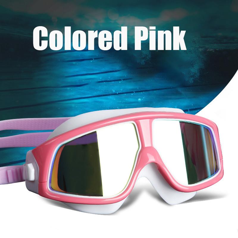 Очки для плавания для взрослых, 0-600 градусов, для близорукости, для мужчин и женщин, водонепроницаемые, противотуманные, в большой оправе, очки для плавания, оптические очки для плавания, дайвинга, мм365