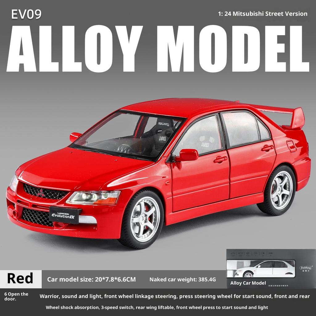 Симуляция 1/24 Масштаб Mitsubishi EV09 Уличная Версия Сплав Модель Автомобиля Коллекция Украшение Игрушечный Транспорт Детский Мальчик Подарок Миниатюрный