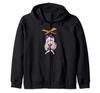Kawaii Pastel Goth Creepy Cute Spooky Doll Halloween Zip Hoodie
